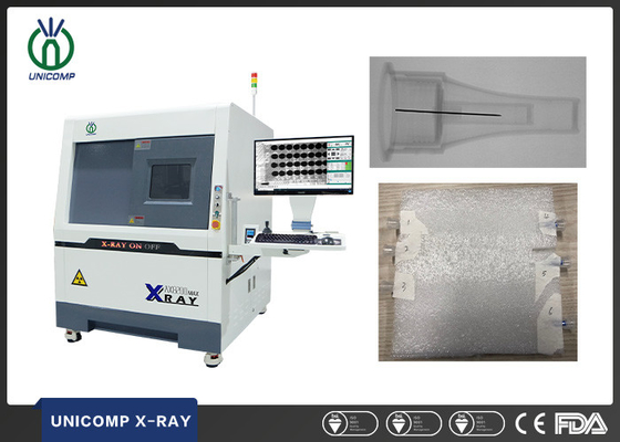 Röntgenmaschine hoher Auflösung Unicomp 90kv AX8200MAX für medizinische Spritzen-Nadel-Inspektion.