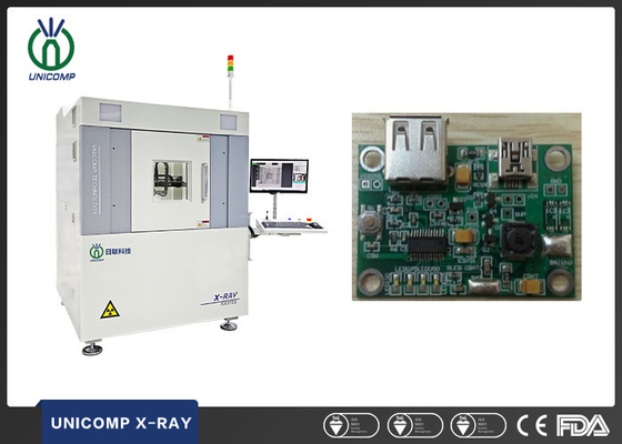 BGA QFN Unicomp X Ray Inspection System 130KV mit der 6 Achsen-Bewegung