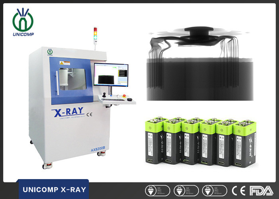 Offline-microfocus 5um Röntgenmaschine AX8200B für Lithium-Batterie-Zellspulenwicklung misalighment Inspektion