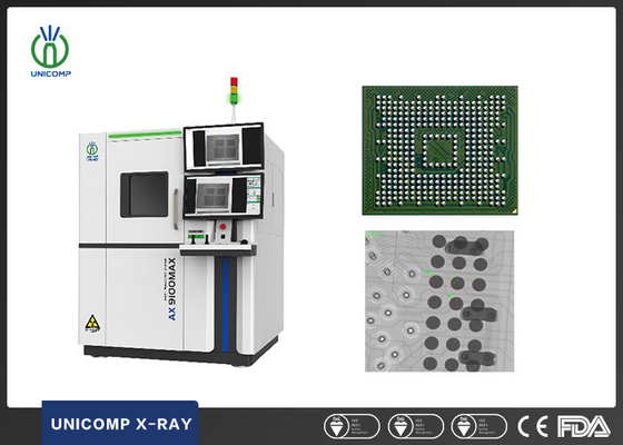 Elektronische Platten 2D &amp; 2.5D Röntgenmaschine AX9100MAX mit 360-Grad-Rotationstisch für BGA&amp;PCB