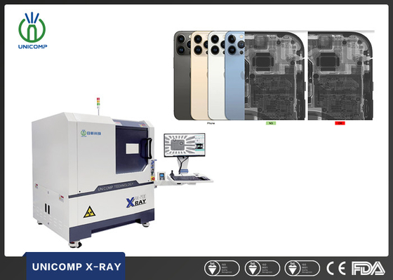 SMT-PCB-Röntgenmaschine hochauflösende Mikronenfokus-Punktgröße Unicomp AX7900 für die Qualitäts- und Rissinspektion im Inneren von Mobiltelefonen