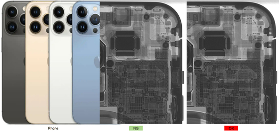 SMT-PCB-Röntgenmaschine hochauflösende Mikronenfokus-Punktgröße Unicomp AX7900 für die Qualitäts- und Rissinspektion im Inneren von Mobiltelefonen