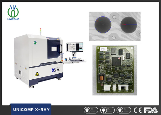 90kv Röntgenmaschine hochauflösende Unicomp AX7900 mit 5um-Rohr für BGA-Bindungsdrähte Kurvprüfung