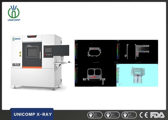 160-KV-CT-Maschine Unicomp UNCT3100 für Zylinder / Metallguss / Luftfahrtteile 3D-nicht-zerstörerisches Testen