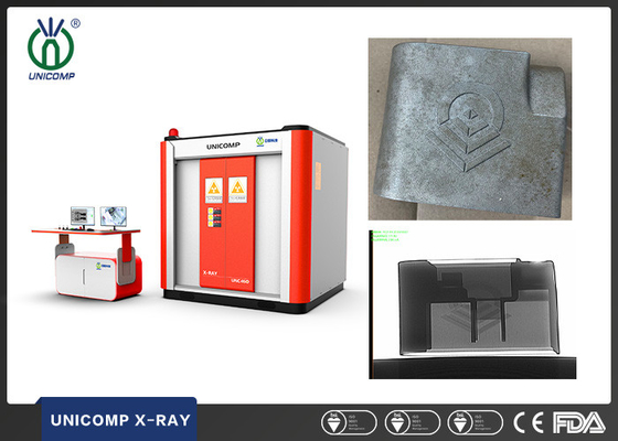 Automobilaluminiumwerfen Qualität, die durch Unicomp UNC160 Röntgenmaschine zerstörungsfreier Prüfung überprüft