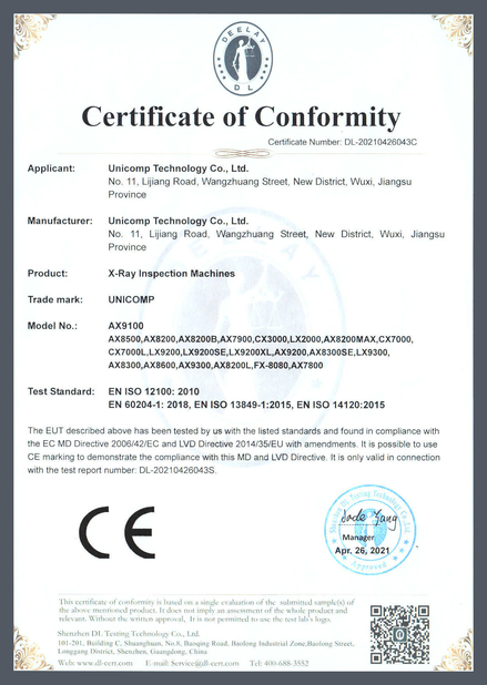 China Unicomp Technology Zertifizierungen