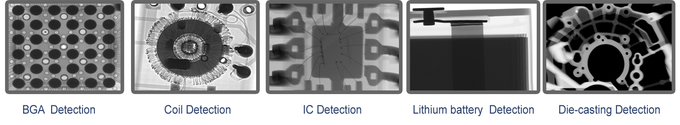 Unter Verwendung des Mikrofokus-Röntgenstrahls AX9100 mit dem Bild-Detektor der hohen Auflösung, zum von Mikro- oder Mini-Lücke und von crac 1 zu ermitteln LED Sodering